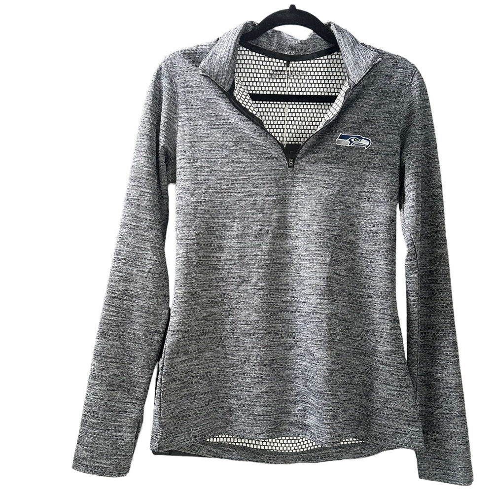 Nike Golf Seahawks Pullover Sweater | Quarter Zip | Gray | NWT Women's Medium